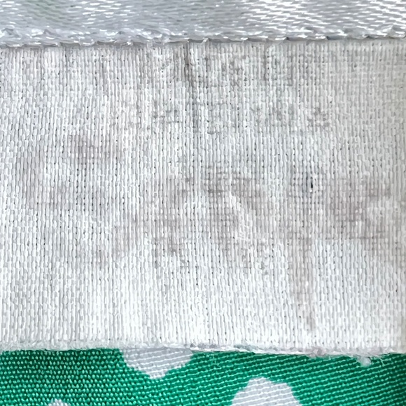 Leslie Fay Dress Petite Size L Todays Size Apr 12 Green Polka Dot Midi Vintage - Picture 6 of 6